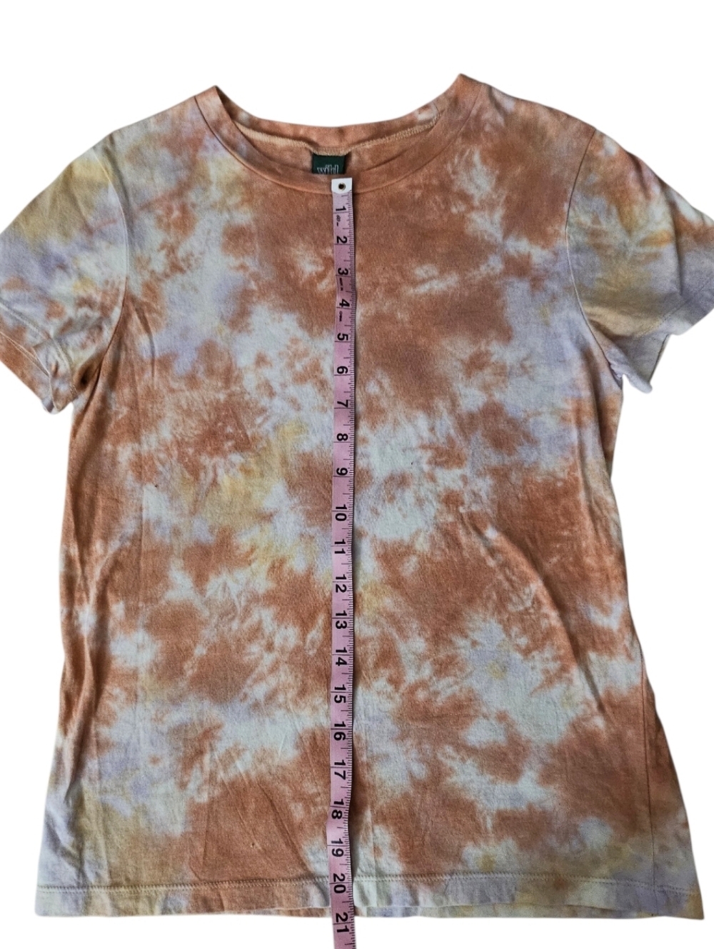 Wild Fable SM Peach/Pink/White Tie Dyed T-shirt - Picture 5 of 11
